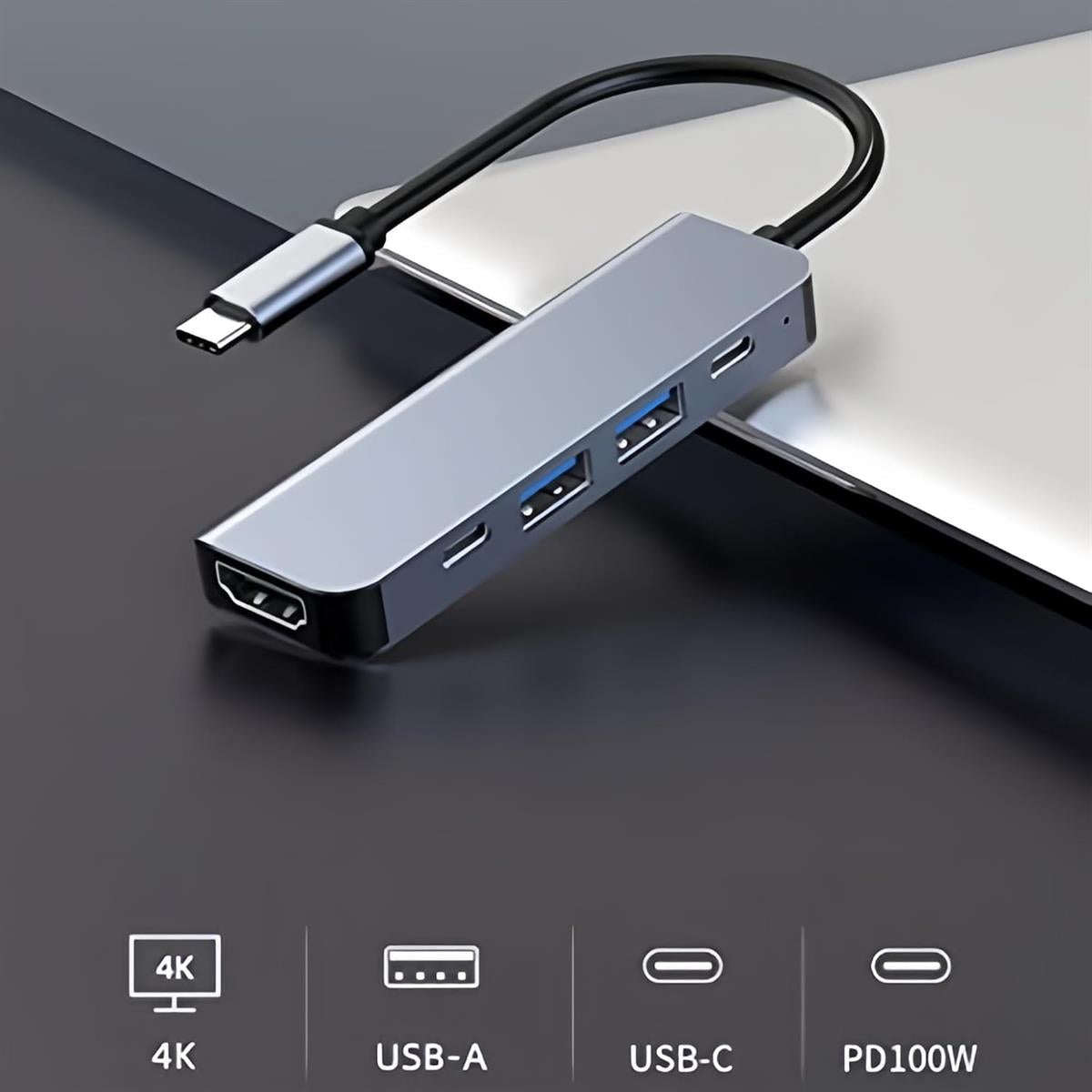 USB-C 5 in 1 Extension Hub
