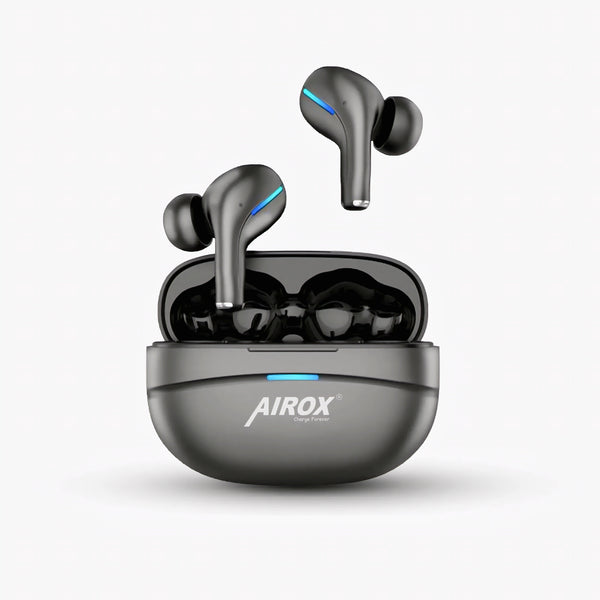 AIRROX E6 EARBUDS WITH ENHANCED NOISE CANCELLATION CRYSTAL CLEAR SOUND ANYWHERE