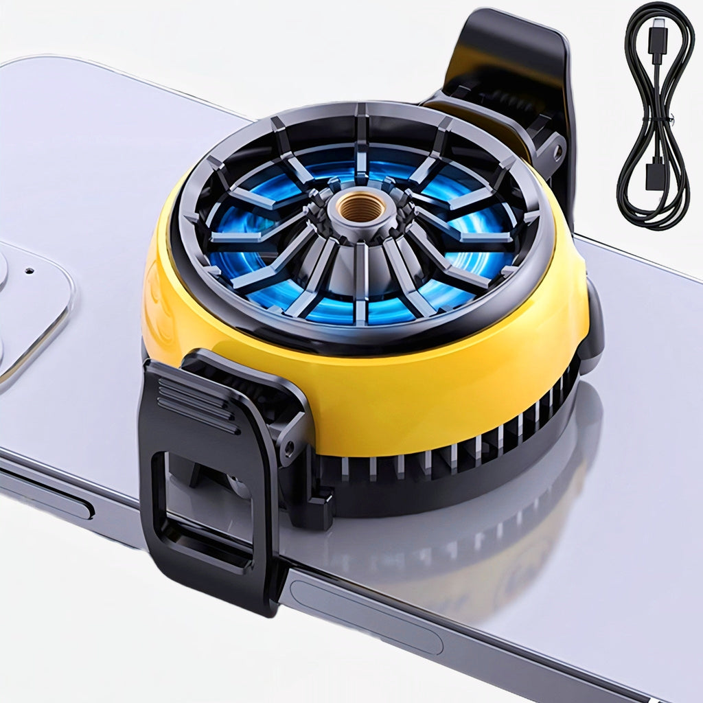 Memo DLA6 Mobile Cooling Fan | RGB Light Radiator | High-Speed Cooling | Fast Heat Dissipation | Silent Operation for PUBG & Free Fire | USB Powered.