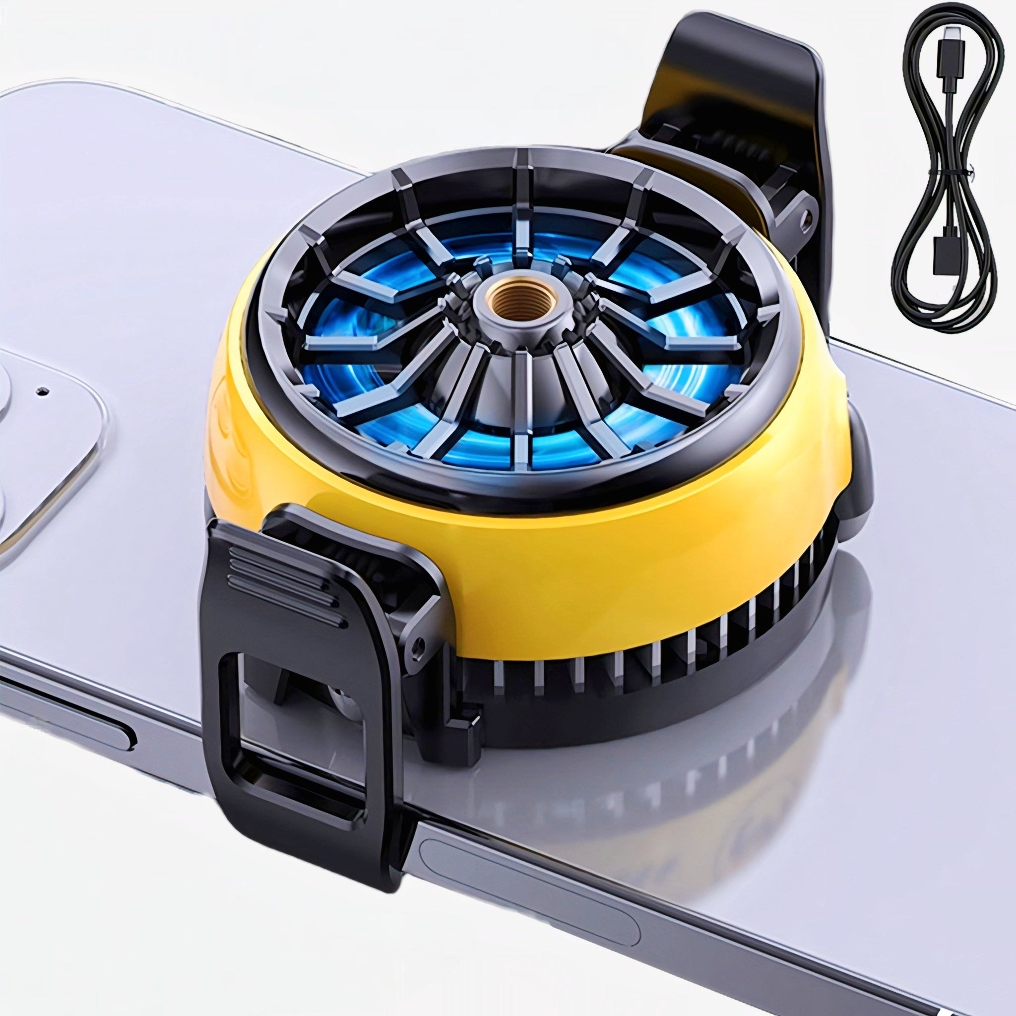 Memo DLA6 Mobile Cooling Fan | RGB Light Radiator | High-Speed Cooling | Fast Heat Dissipation | Silent Operation for PUBG & Free Fire | USB Powered.