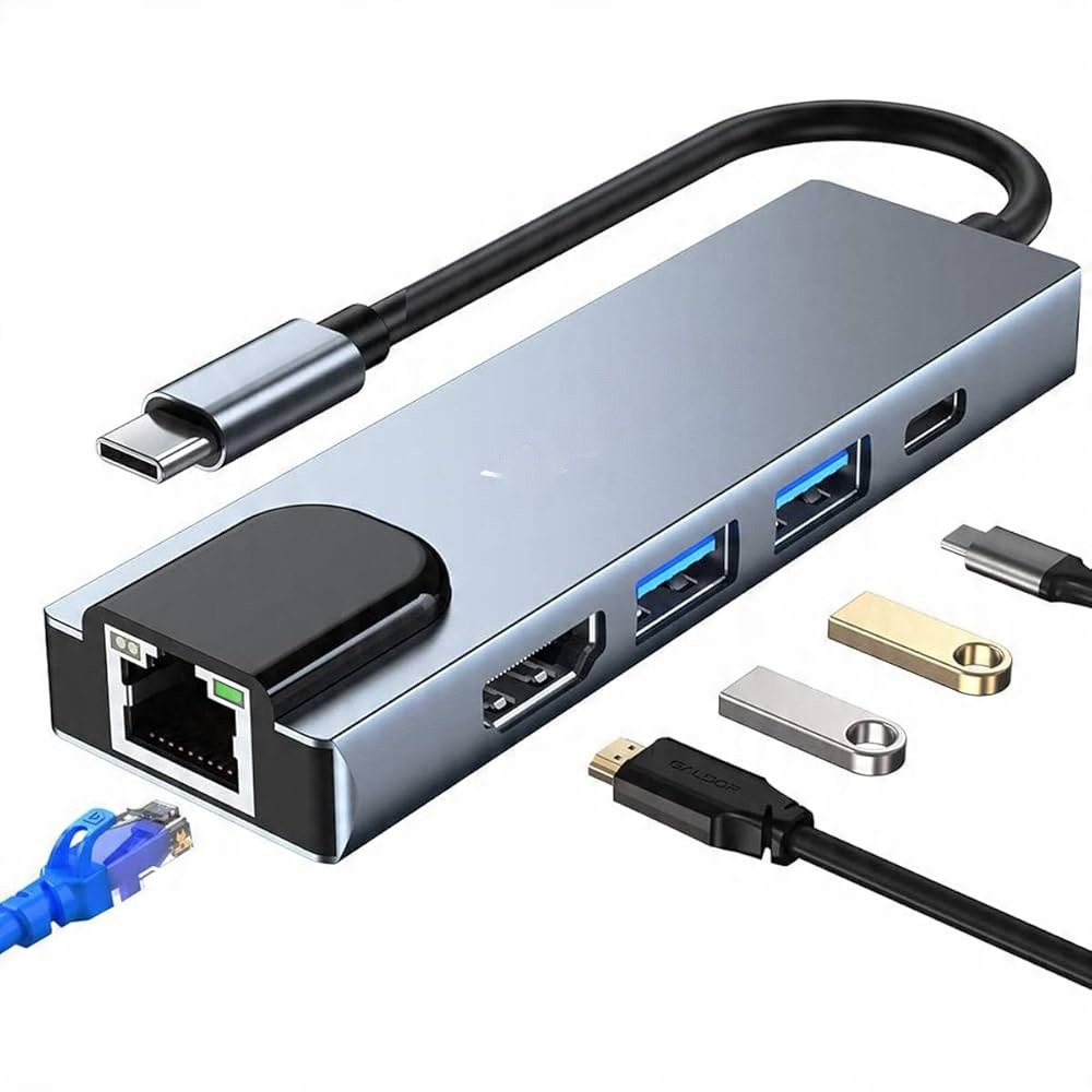 USB-C 5 in 1 Extension Hub
